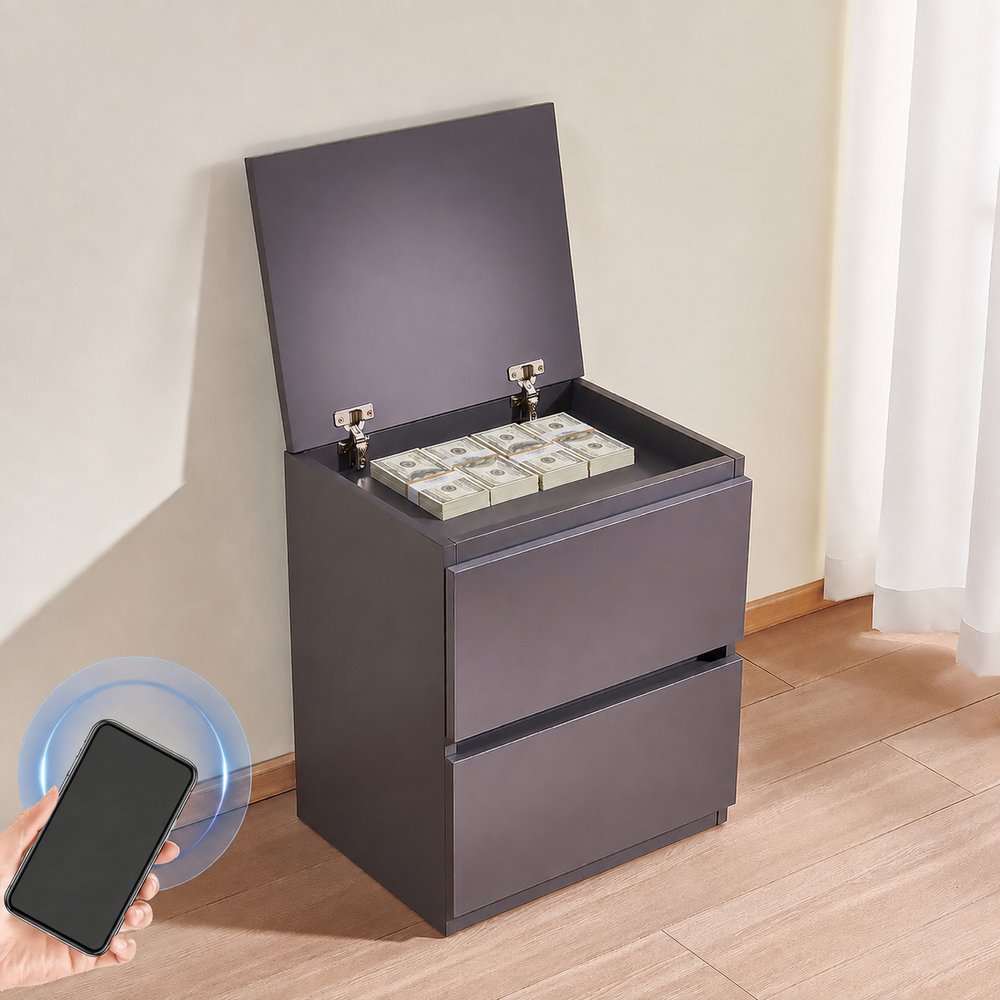 Home Security collection: nightstand and shelf hidden safes