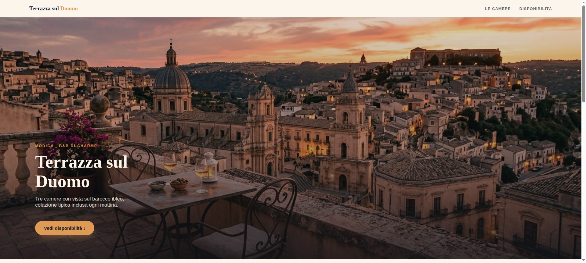 Anteprima del sito: B&B Terrazza sul Duomo